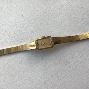 Vintage Seiko watch with four diamonds
